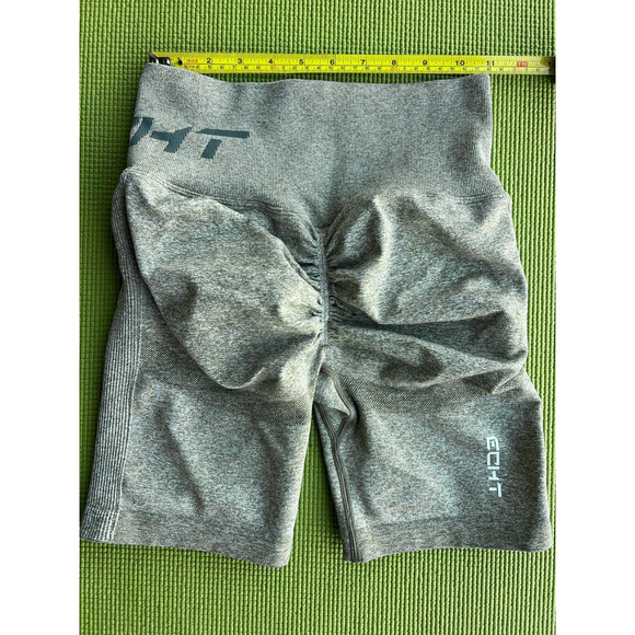 ECHT Arise Scrunch Green Legging Athletic Shorts Size Medium Gym Wear - Picture 8 of 10